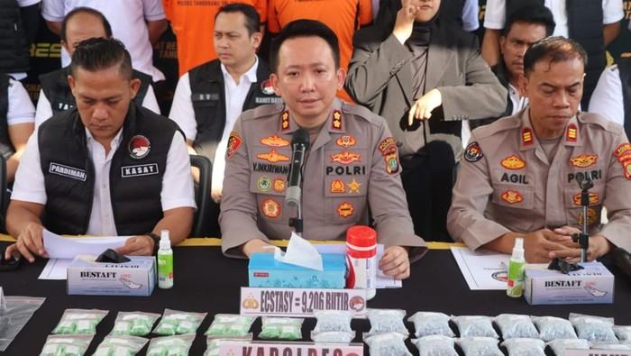 Polres Tangsel Ungkap Peredaran Sabu/Ekstasi Senilai Rp 4,6 M